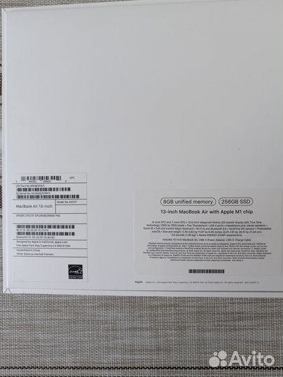 Apple macbook air 13 2020 m1 8gb 256 в рассрочку