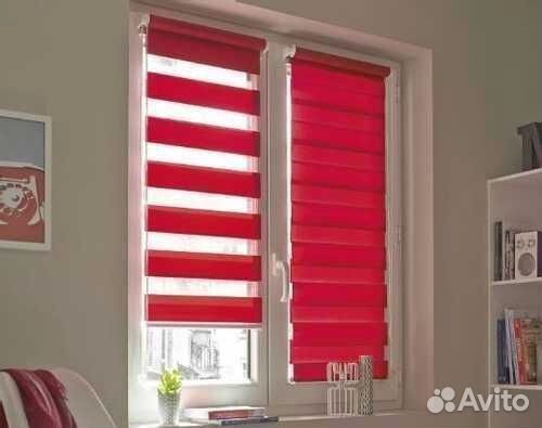 Рулонные шторы жалюзи однотонные
