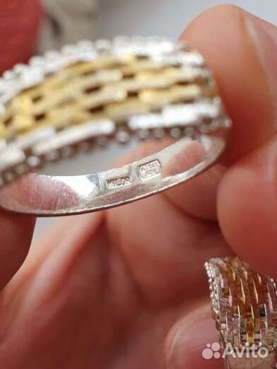 Кольцо серебро Milor Италия винтаж СССР