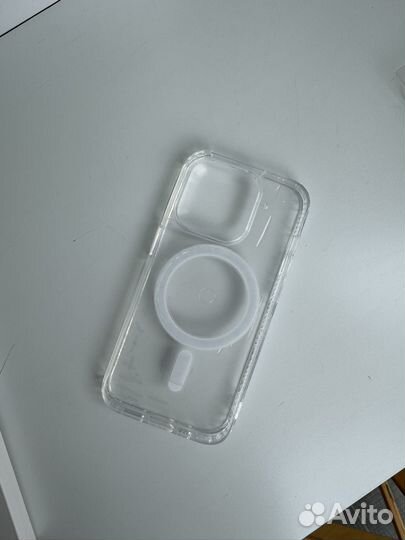 Чехол на iPhone 15 pro magsafe, прозрачный