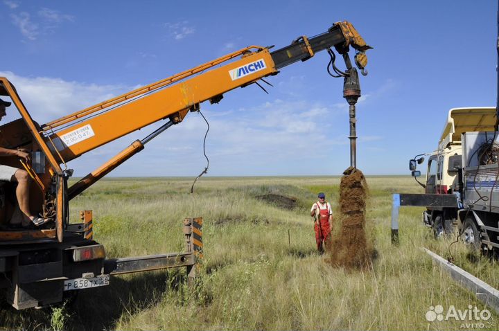 Установка опор лэп. Монтаж сип. Замена столбов лэп