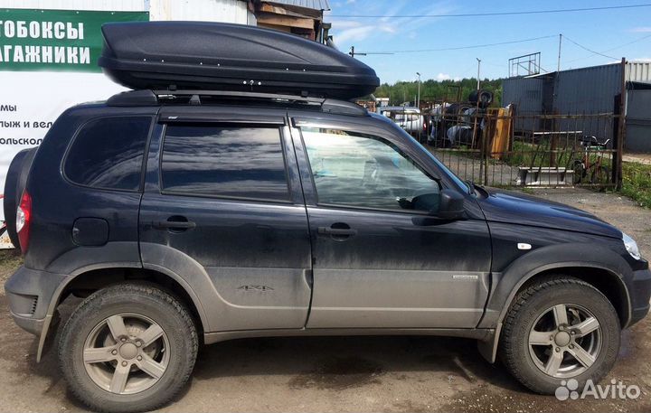 Автобокс на крышу Ветлан 430 л на Dodge Grand Cara