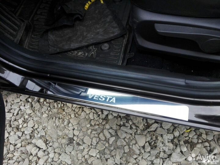 Накладка на пороги веста приора гранта
