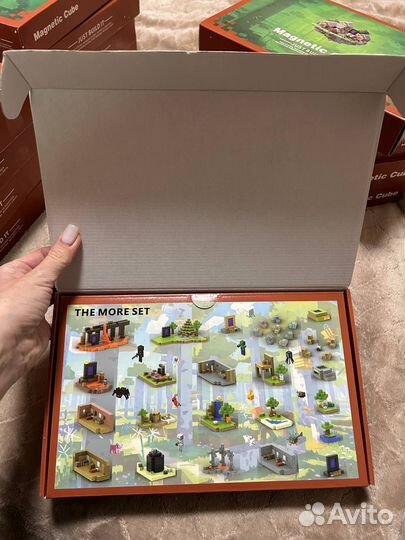 Магнитный конструктор Майнкрафт портал в ад 128