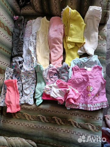 Детские вещи пакетом для девочек 56-68