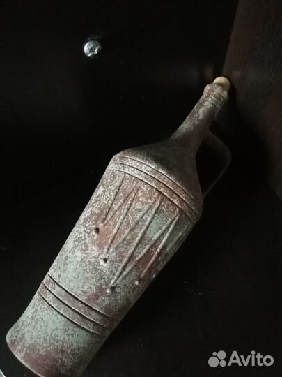 Кувшин для вина глиняный дизайнерский под старину