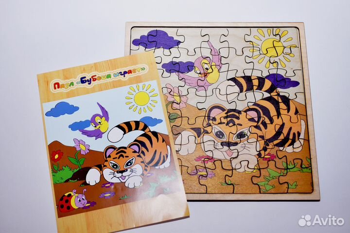 Развивающая игрушка деревянные пазлы 