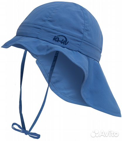 Детская кепка с защитой шеи Hat Kids Blue
