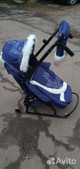 Санки коляска новые Северные с муфтой