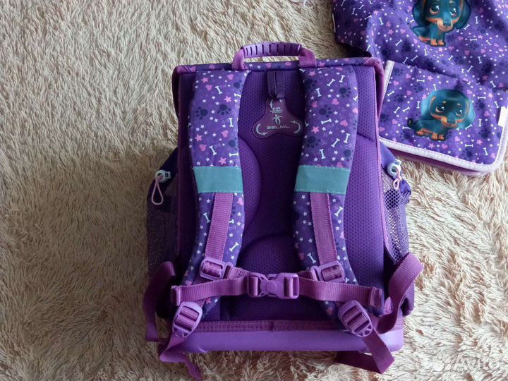 Ранец школьный Belmil +сумка для обуви, пенал