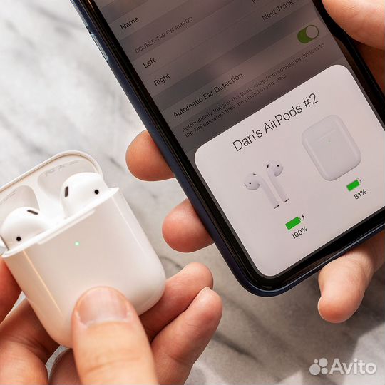 Новые AirPods 2 + чехол в подарок