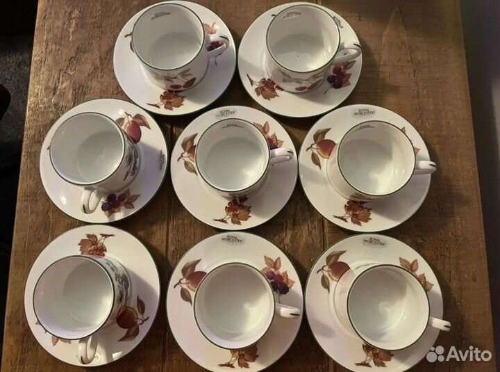 Чайная пара Royal Worcester Evesham
