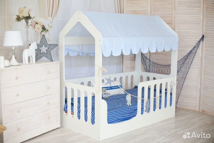 Детская кровать домик без ящика