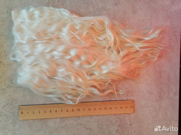 Волосы для кукол на шкурках ангорской козы