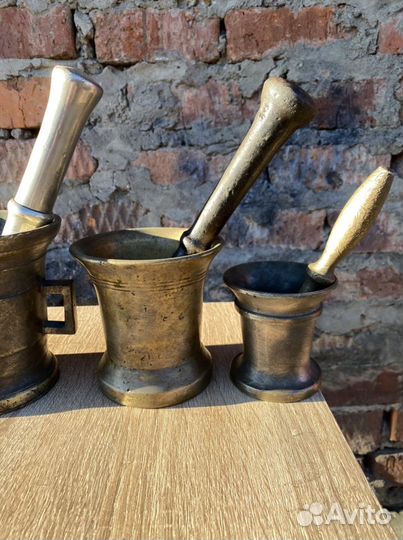 Старинная Ступка с Пестиком