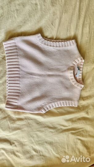 Вязаный джемпер жилетка zara