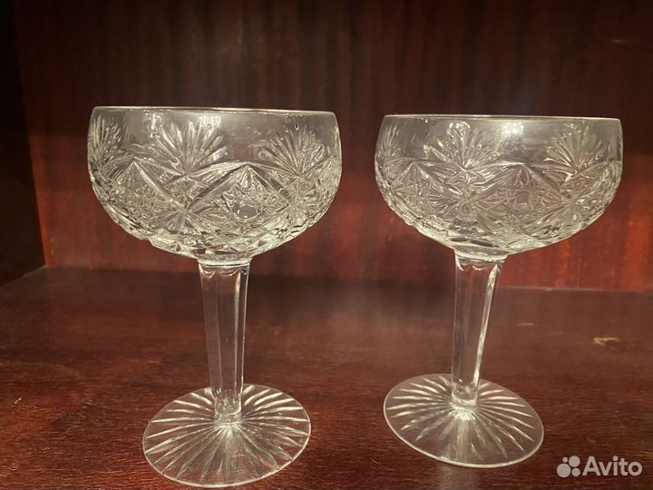Фужеры хрустальные СССР