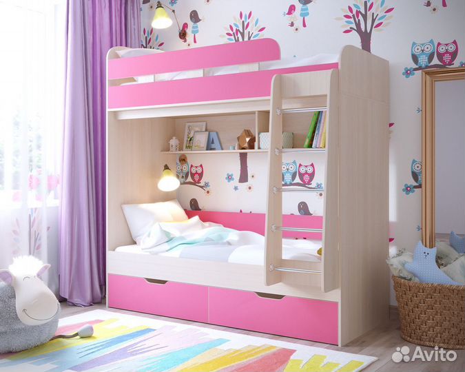 Двухъярусная кровать Юниор-5. Новая. Любые цвета