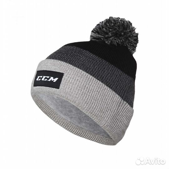 Шапка CCM Fleece pom knit