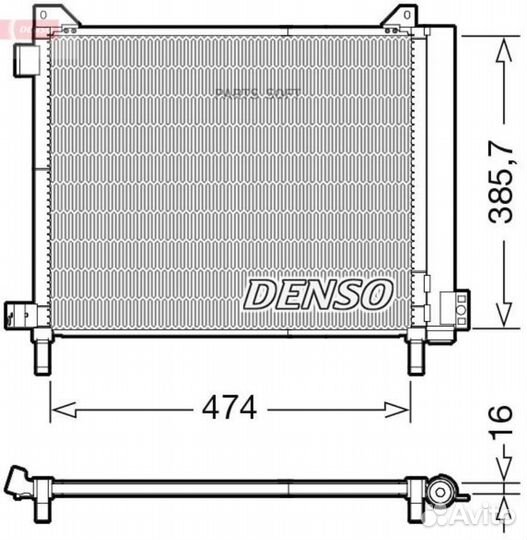 Denso DCN46030 Радиатор кондиционера