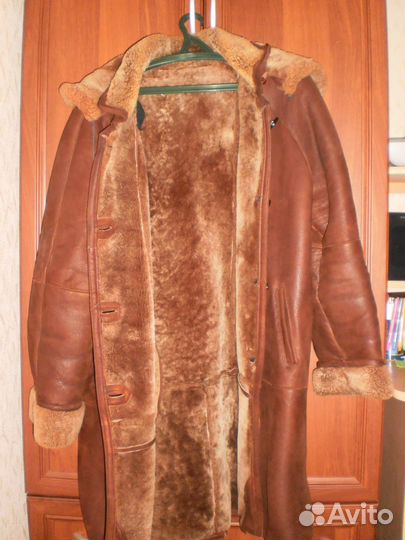 Женская замшевая натур. дублёнка, натур. мех