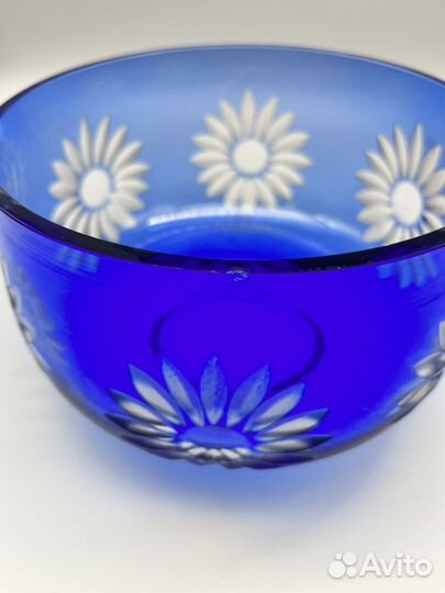 Ваза цветное стекло СССР