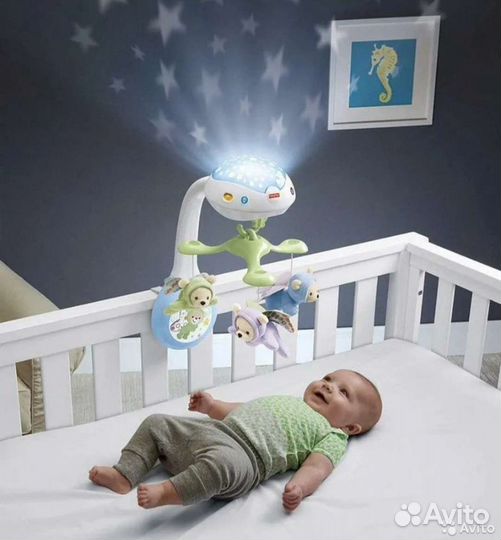 Новый Мобиль на кроватку fisher price в коробке