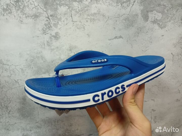 Шлепанцы Crocs blue вьетнамки