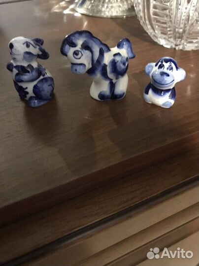 Статуэтки фигурки гжель