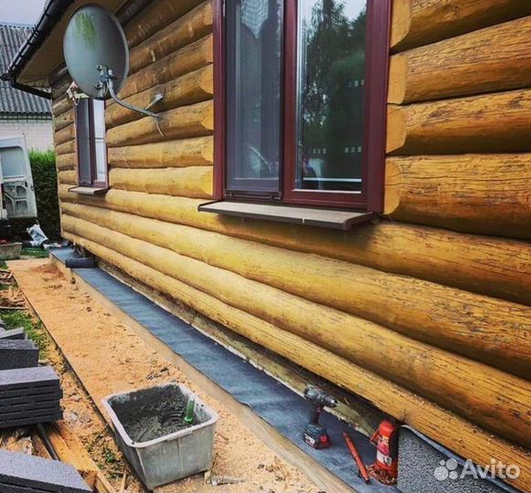 Реставрация старых домов, замена венцов, фундамент