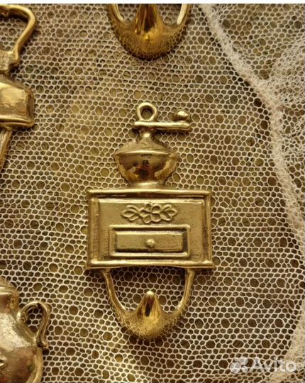 Крючки Кухонные Набор Латунь