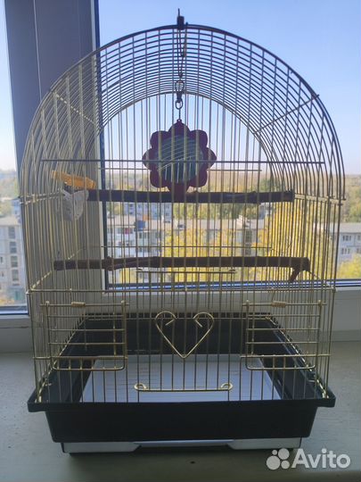 Клетка для волнистого попугая,корм и лакомства