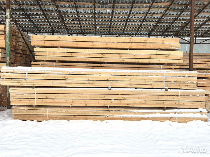 Доска обрезная 50х100х6000мм