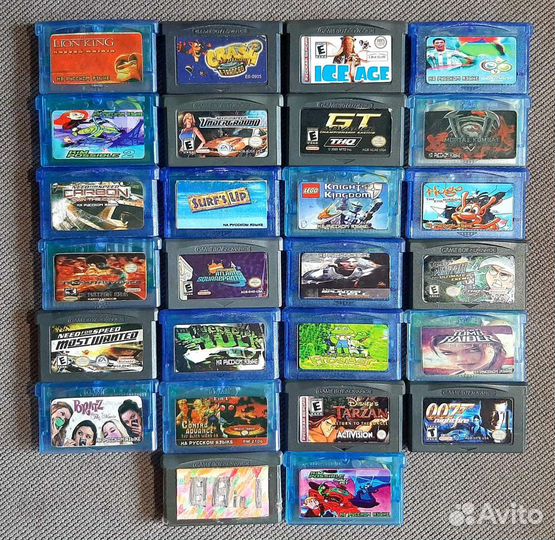 Картриджи на Gameboy, GBA, GBC