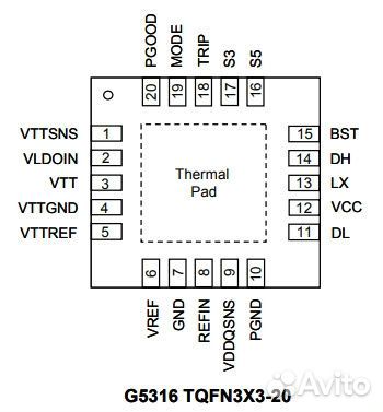 Микросхема G5316RZ1U