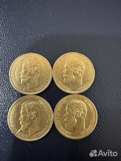 Золотые монеты николая 2 5 рублей