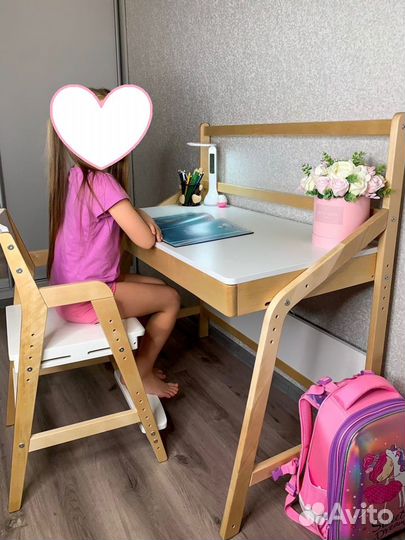 Растущая парта и стул