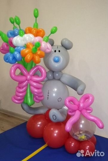 Цветы и фигуры из воздушных шаров