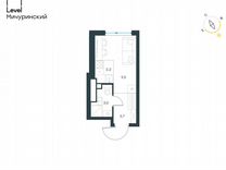 Квартира-студия, 18,4 м², 39/42 эт.
