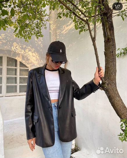Кожаный пиджак
