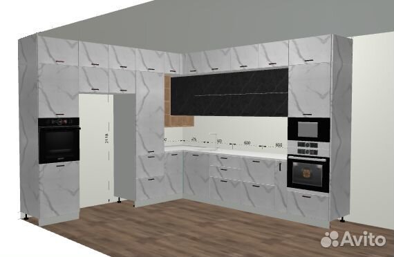 Кухня под потолок Мойка + Столешница в подарок