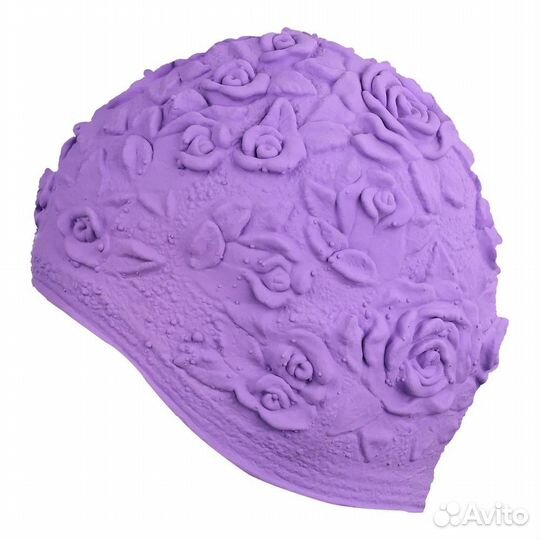 Шапочка для плавания женская с объемным рисунком