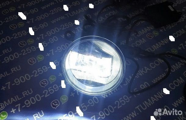 Led противотуманная фара с DRL Renault Megane 2