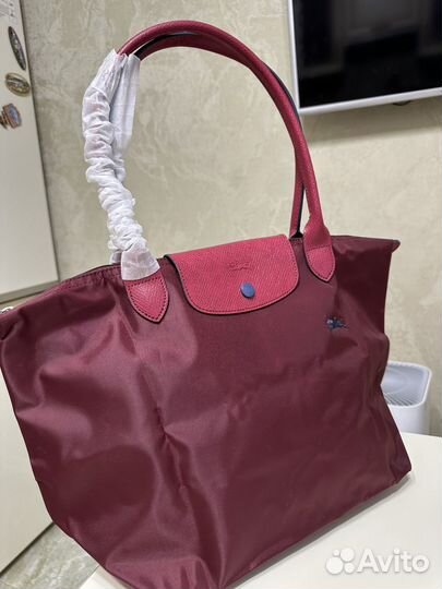 Сумка Longchamp Le Pliage L (бургунди)