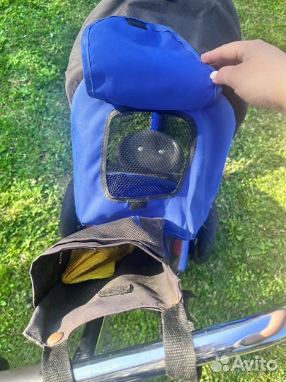 Велосипед детский трехколесный с ручкой