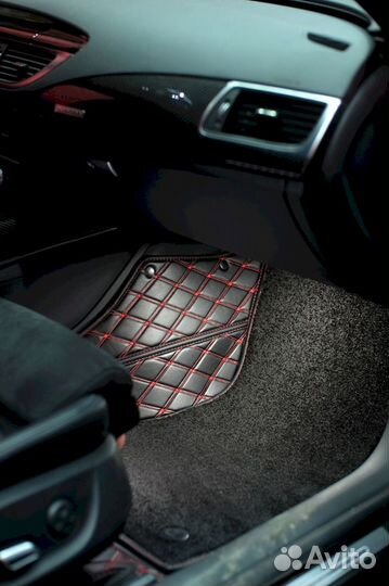 3Д коврики из экокожи Audi