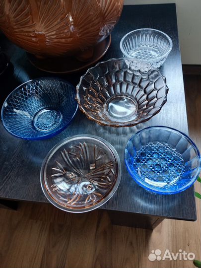 Ваза для фруктов стекло СССР