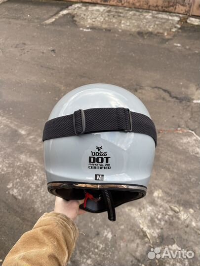 Шлем для мотоцикла ретро почти новый