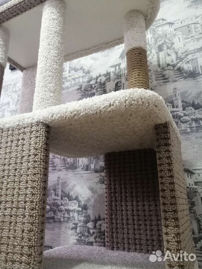 Когтеточка домик для кошки новый