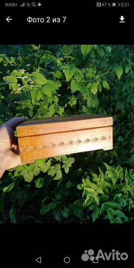 Шкатулка из дерева